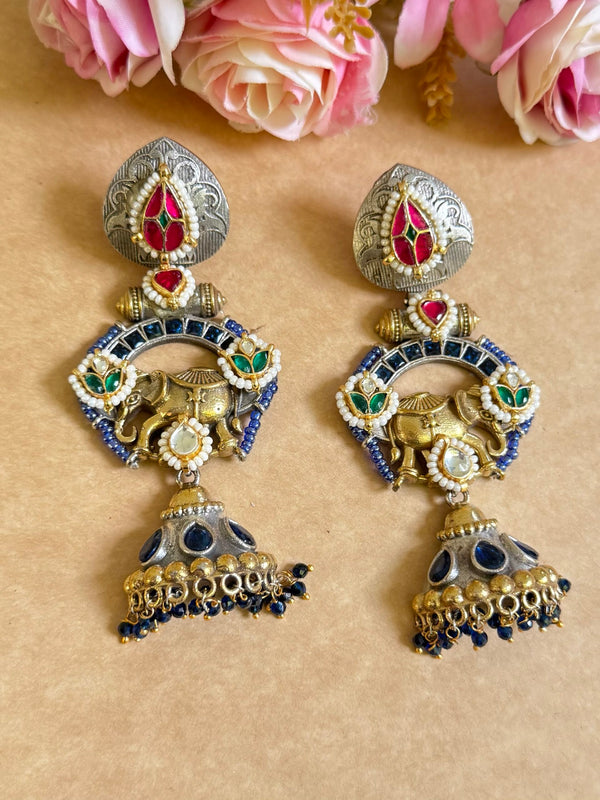 SHIKHA PACHI KUNDAN EARINGS image 0