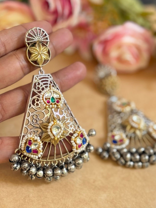 FANAH PACHI KUNDAN EARINGS image 0