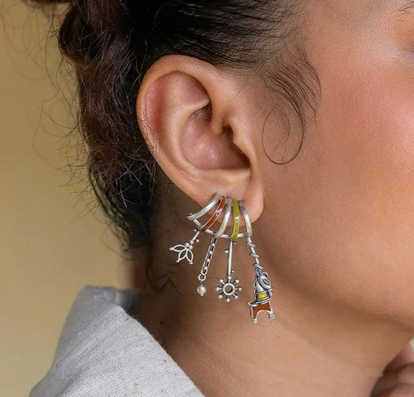 HANDPAINTED SIDRI EARINGS image 2