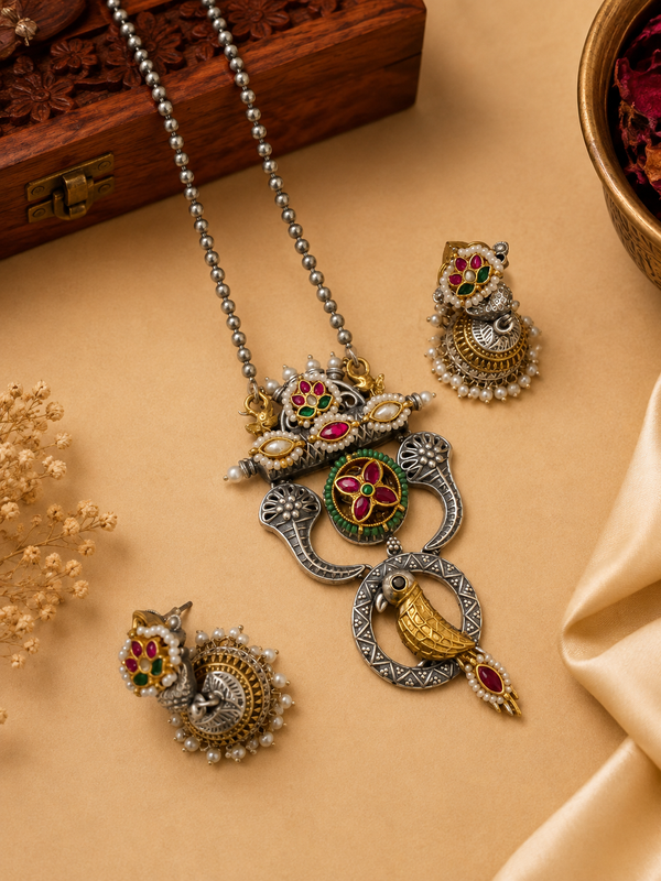 Kundan long necklace