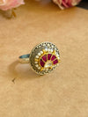 CHAHAT PACHI KUNDAN RING image 0