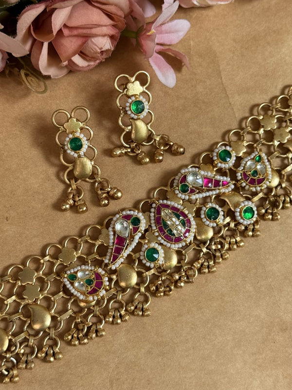INDRIYA GOLD KUNDAN CHOKER image 0