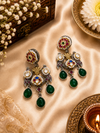 Nisha pachi Kundan earrings