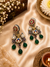 Nisha pachi Kundan earrings
