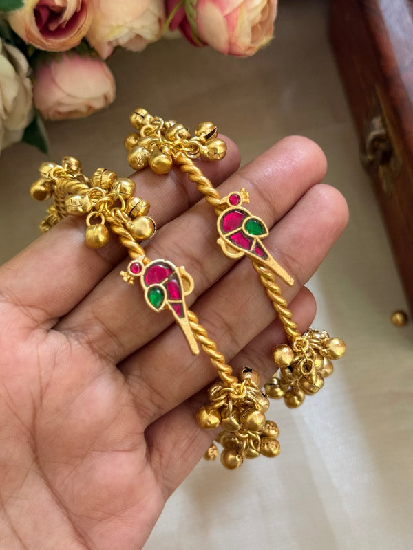 A-adjustable bird Ghungroo bangles image 0