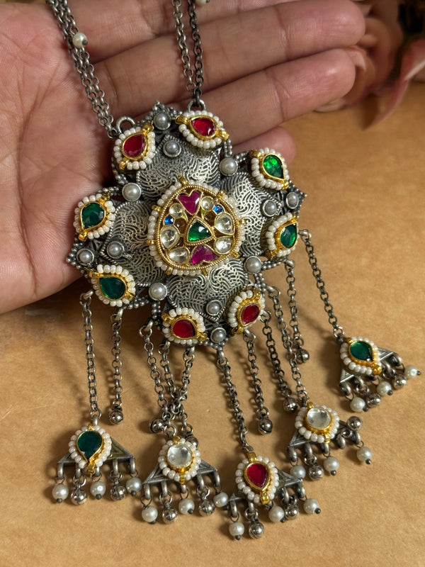 Kundan long set image 0