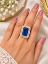 Blue stone ring