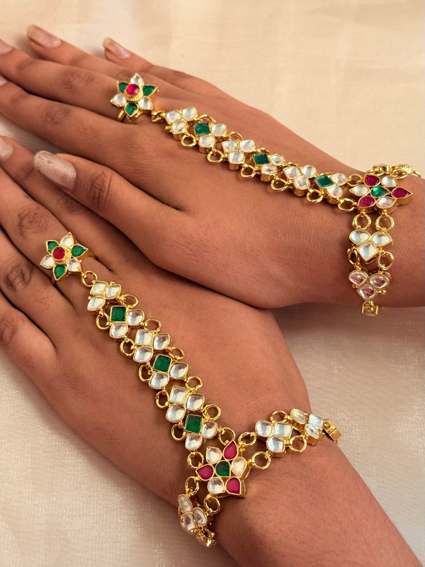 Pachi Kundan hatha full one pcs image 0
