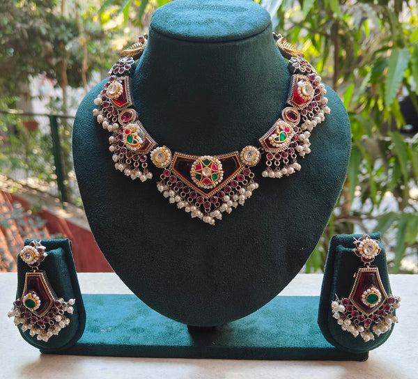 CHANDNI RUBY STONE NECKLACE image 0