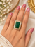 Green stone ring