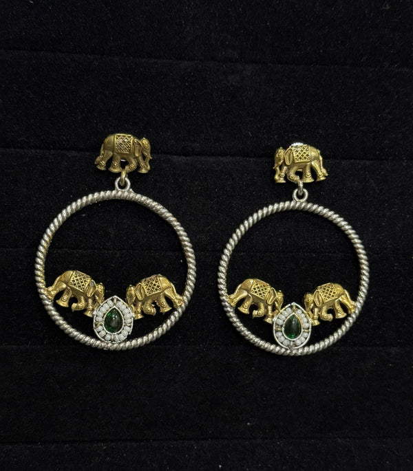 Antique Kundan Fusion Drops image 0