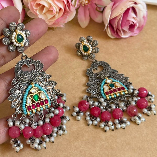 KAFIRANA PACHI KUNDAN EARINGS image 0