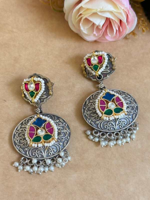 NISHI PACHI KUNDAN EARINGS image 1