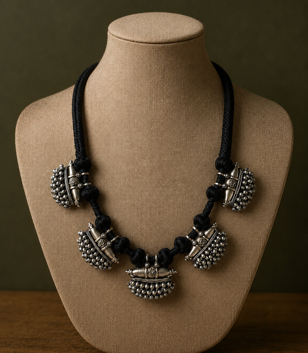A-handmade ghungroo necklace image 0