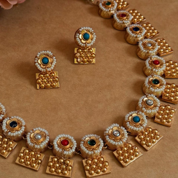 MOR CHAAP KUNDAN NECKLACE image 0