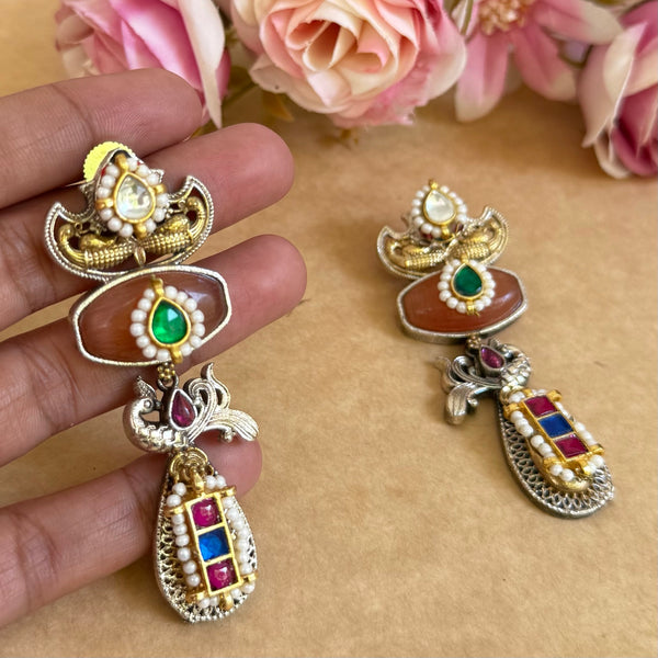 KARAM PACHI KUNDAN EARINGS image 0