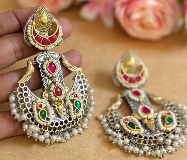 PAKHSI DUALTONE PREMIUM EARINGS image 1