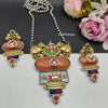 SAIYYAN LONG NECKLACE(KESARIYA) image 0