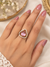 Pink stone ring