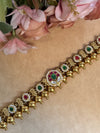 Kolhapuri gold pachi Kundan choker image 0