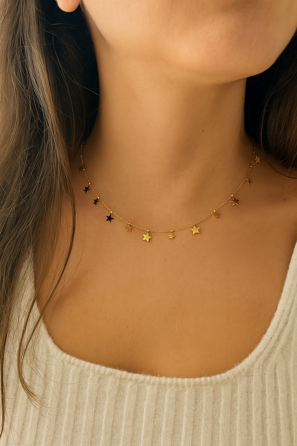 A-STAR CHARM CHAIN NECKLACE image 0