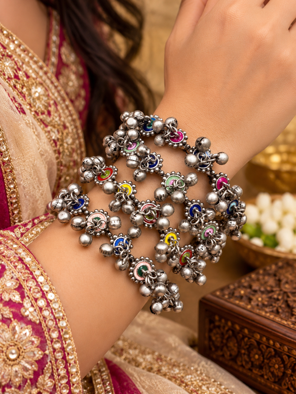 Handcrafted Ghungroo bangles 4pcs