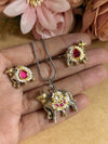 cow chain pendal with earrings image 0