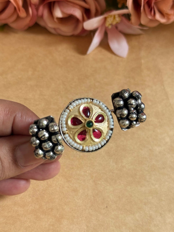 A-silver adjustable ring image 0