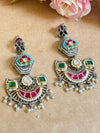 INDRI PACHI KUNDAN EARINGS image 0