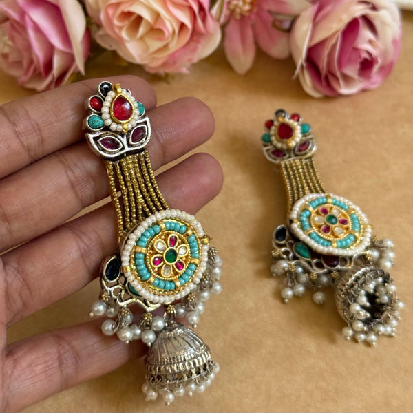 ZAYKA PACHI KUNDAN EARINGS image 0