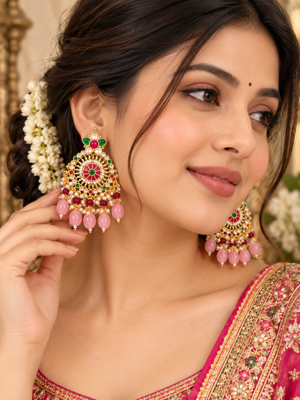 Pachi Kundan earrr