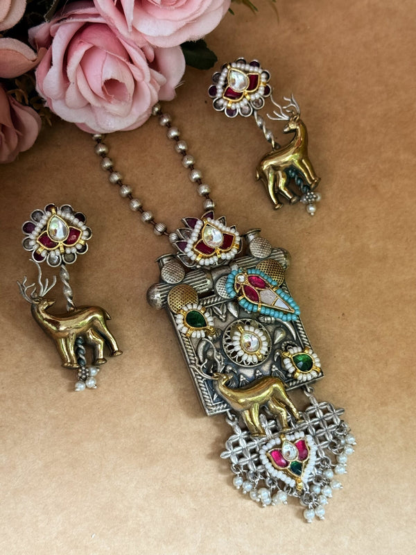 HIRAN GOLD LONG NECKLACE image 0