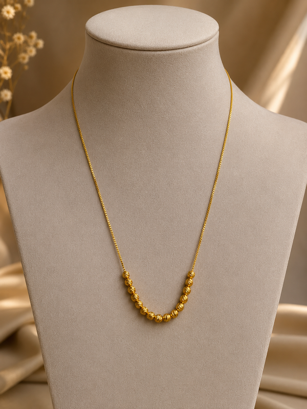 A-premium golden barss Mala chain image 0
