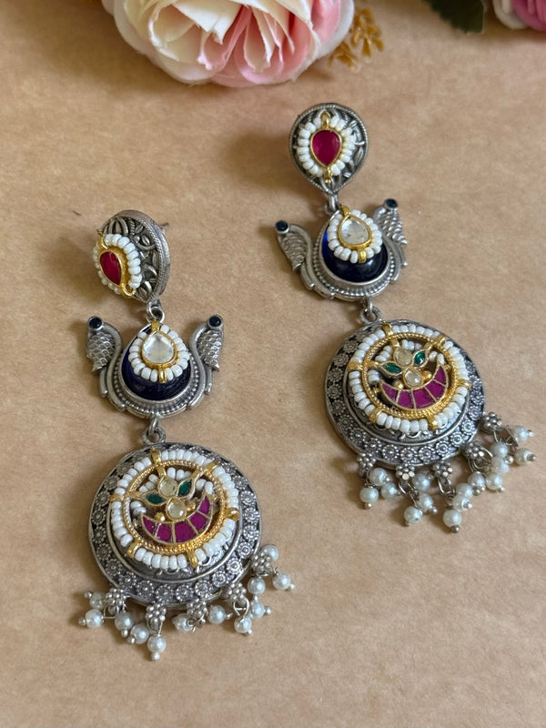 ISHARA PACHI KUNDAN EARINGS image 0