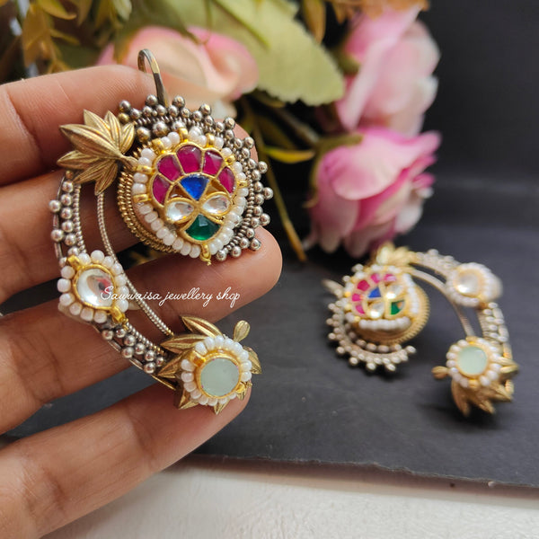 EQRAAR PACHI KUNDAN EARCUFF image 0