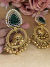A-KANHA GOLD KUNDAN EARINGS image 0