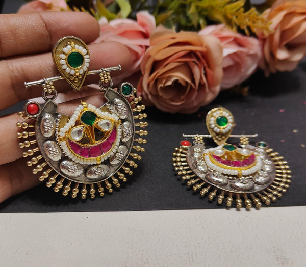 FAASLE PACHI KUNDAN EARINGS image 0