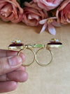 A-golden red adjustable ring image 1