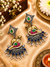 Mahek pachi Kundan earrings