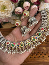 Premium pachi kundan necklace image 0