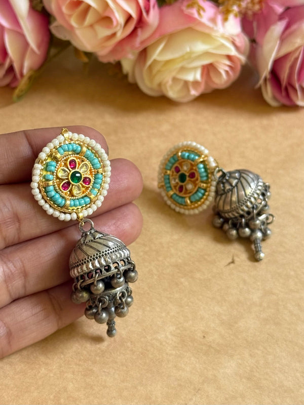 RAHEMAT PACHI KUNDAN EARINGS image 0
