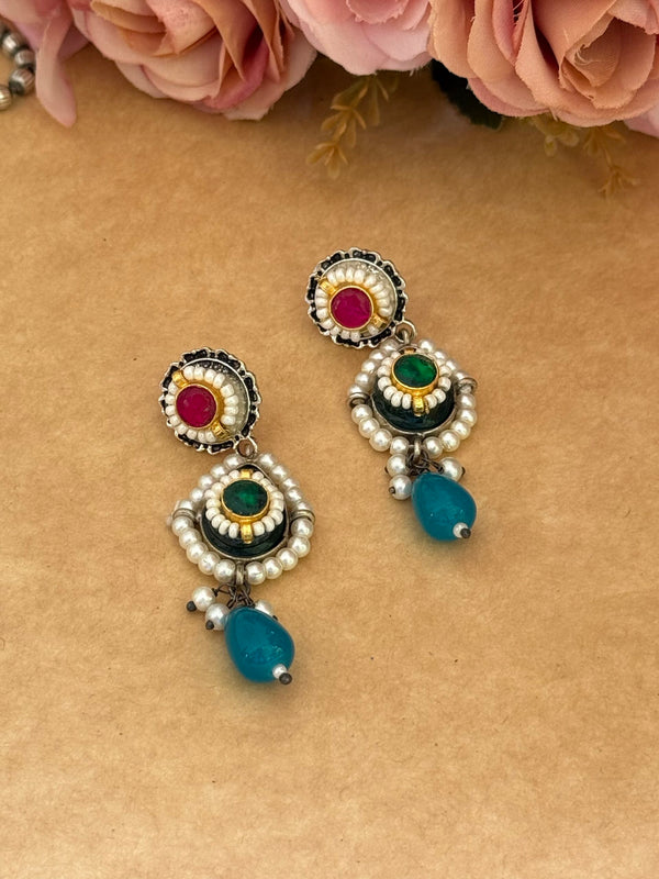 RAJRANI PREMIUM KUNDAN NECKLACE WITH EARINGS image 1