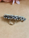 A-adjustable silver ring image 1