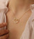 A-Gold Star Engraved Pendant NecklaceMinimalist Charm for Everyday Elegance image 0