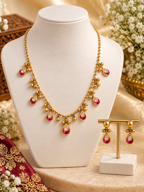 Delicate Ghungroo necklace