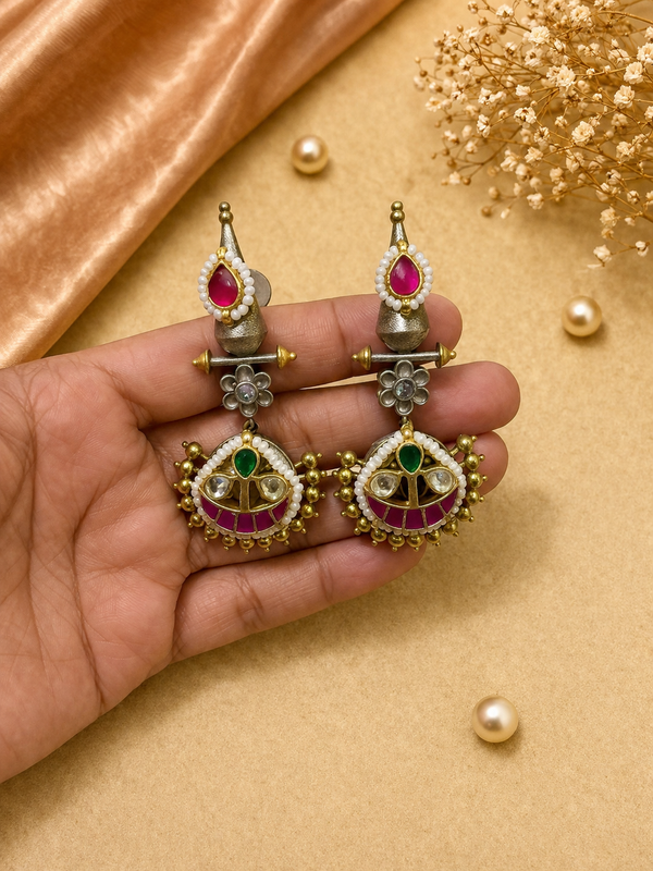 Kundan earrings