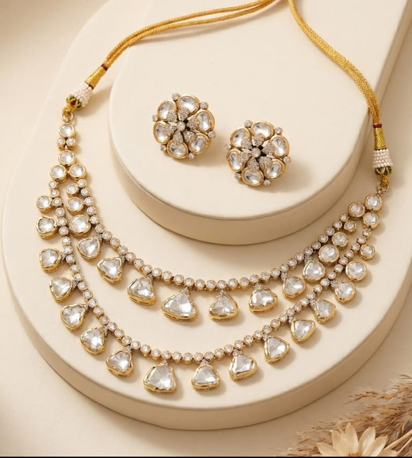 Two layerpolki necklace