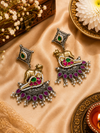 Mahek Pachi Kundan earrings