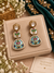 Turquoise statement earrings