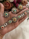 Pachi Kundan choker earrings with ring
